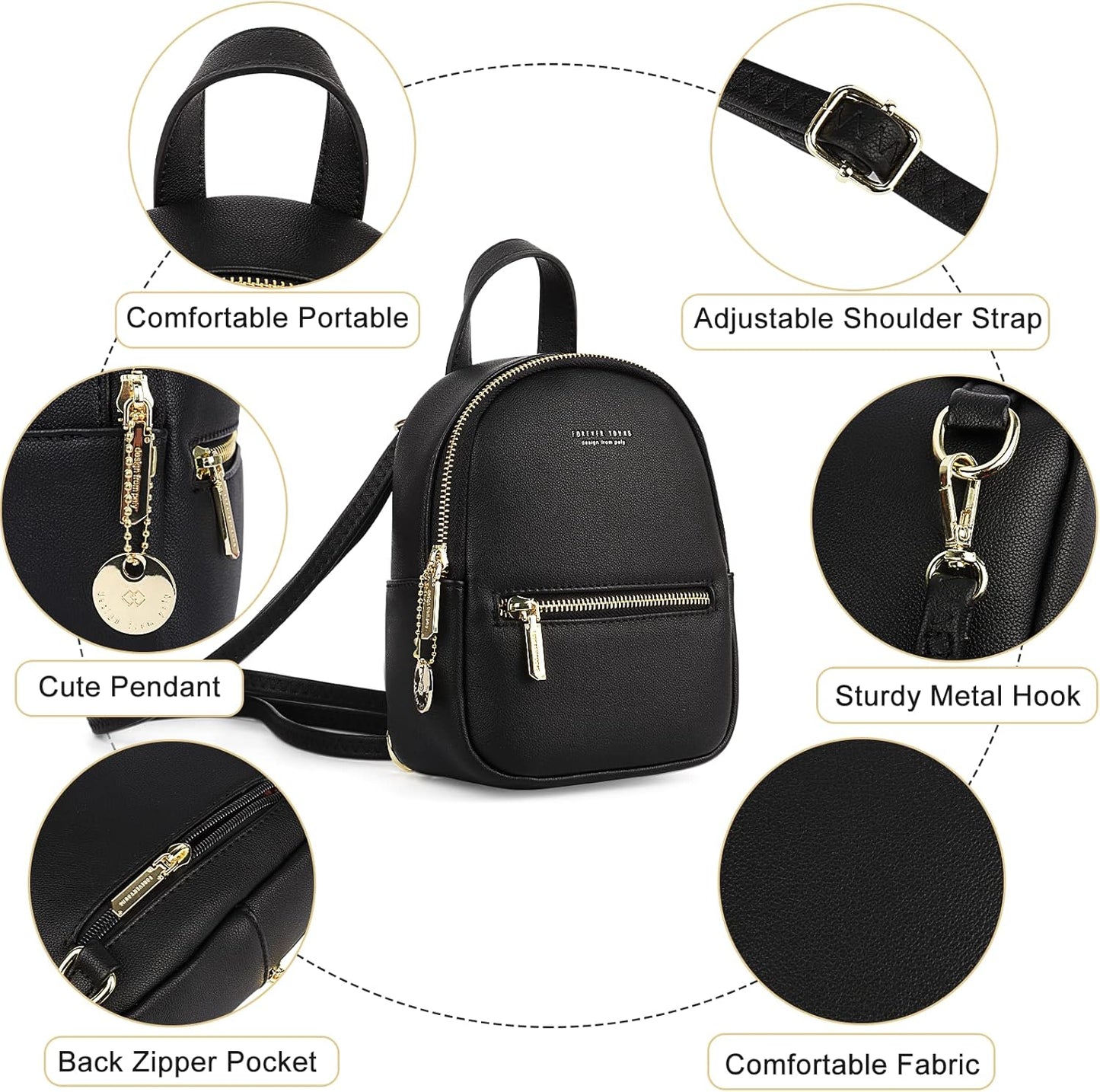 Stylish Women Mini Backpack Purse - Perfect Blend of Fashion and Functionality