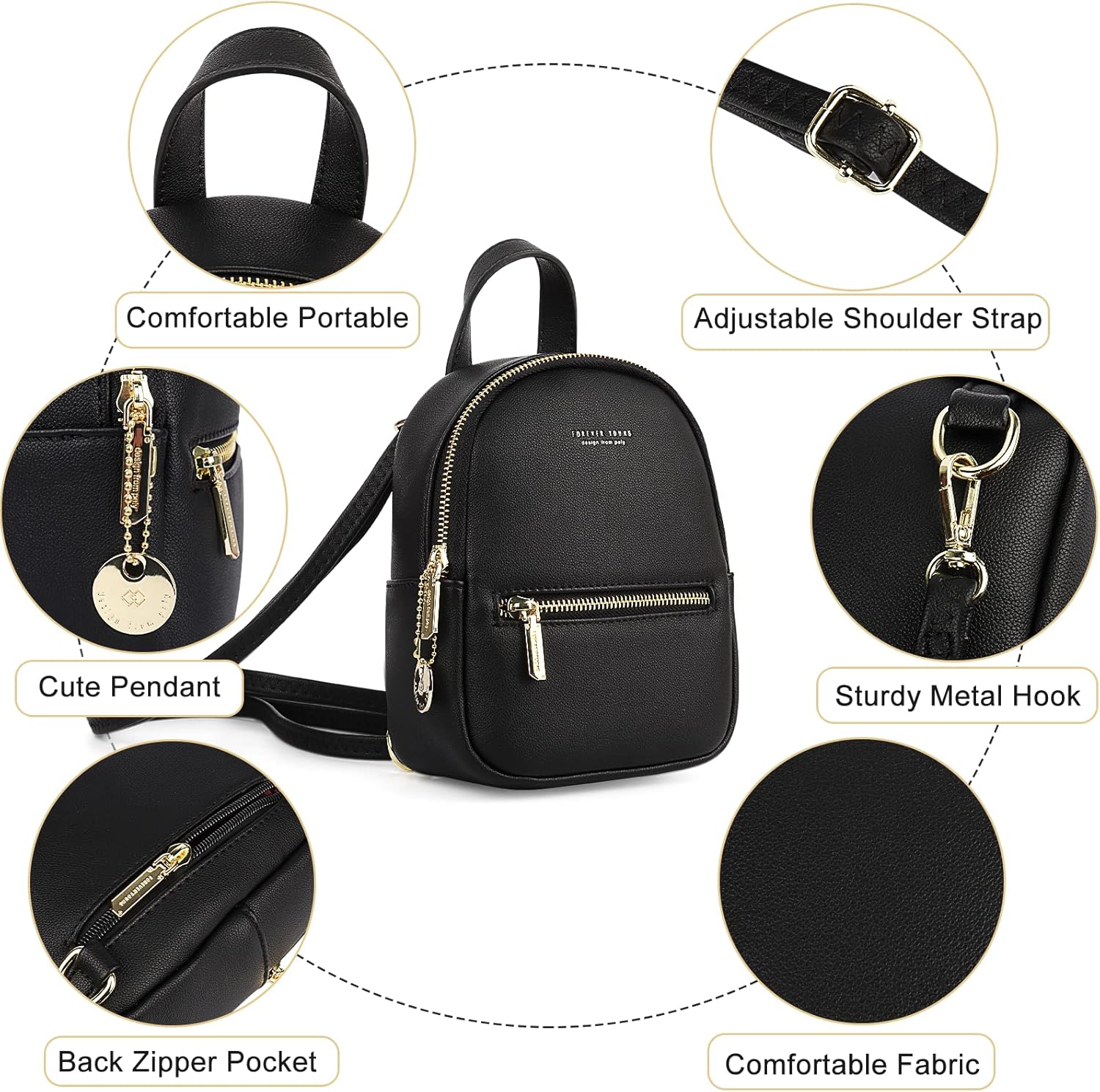 Stylish Women Mini Backpack Purse - Perfect Blend of Fashion and Functionality