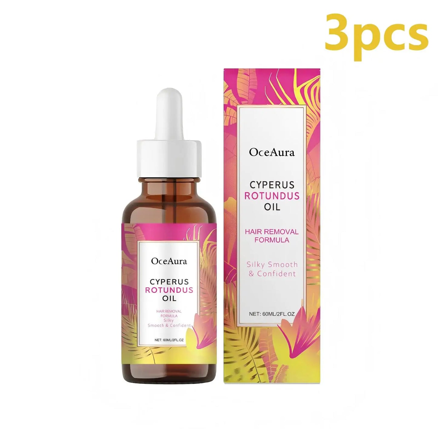 Cyperus Rotundus Oil: The Ultimate Solution for Smooth Skin and Hair Growth Inhibition - 60ml