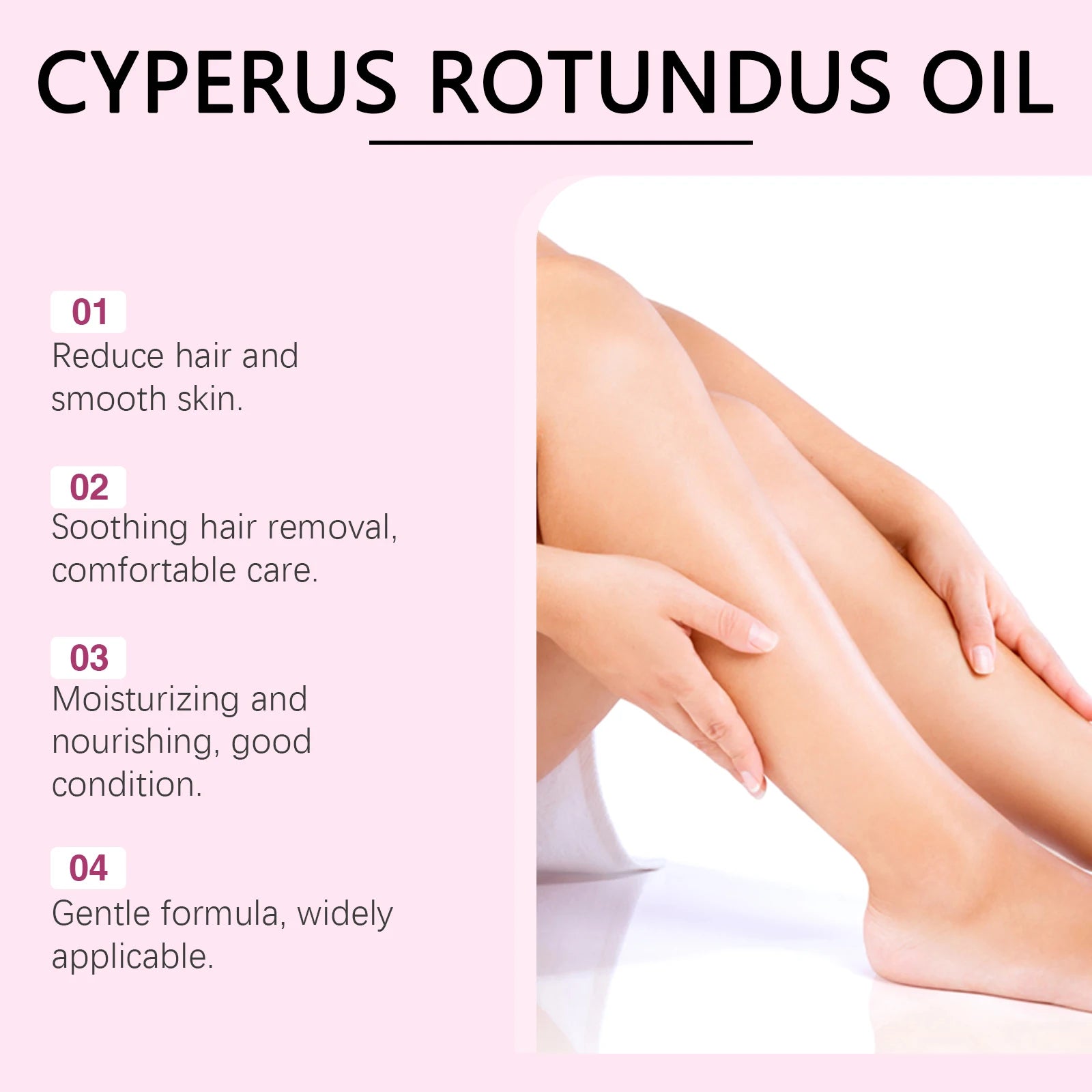 Cyperus Rotundus Oil: The Ultimate Solution for Smooth Skin and Hair Growth Inhibition - 60ml