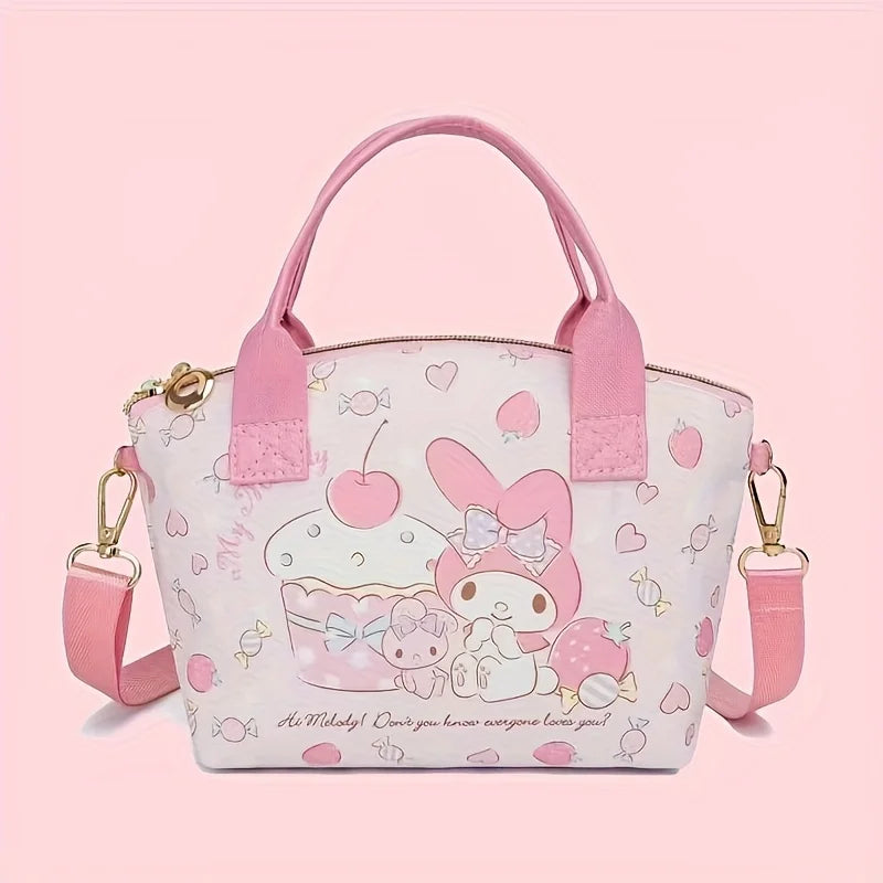 Chic and Spacious Sanrio Handbag - Adorable Hello Kitty Crossbody for Effortless Style and Convenience